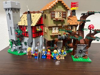 LEGO Medieval Castle Village Built Set