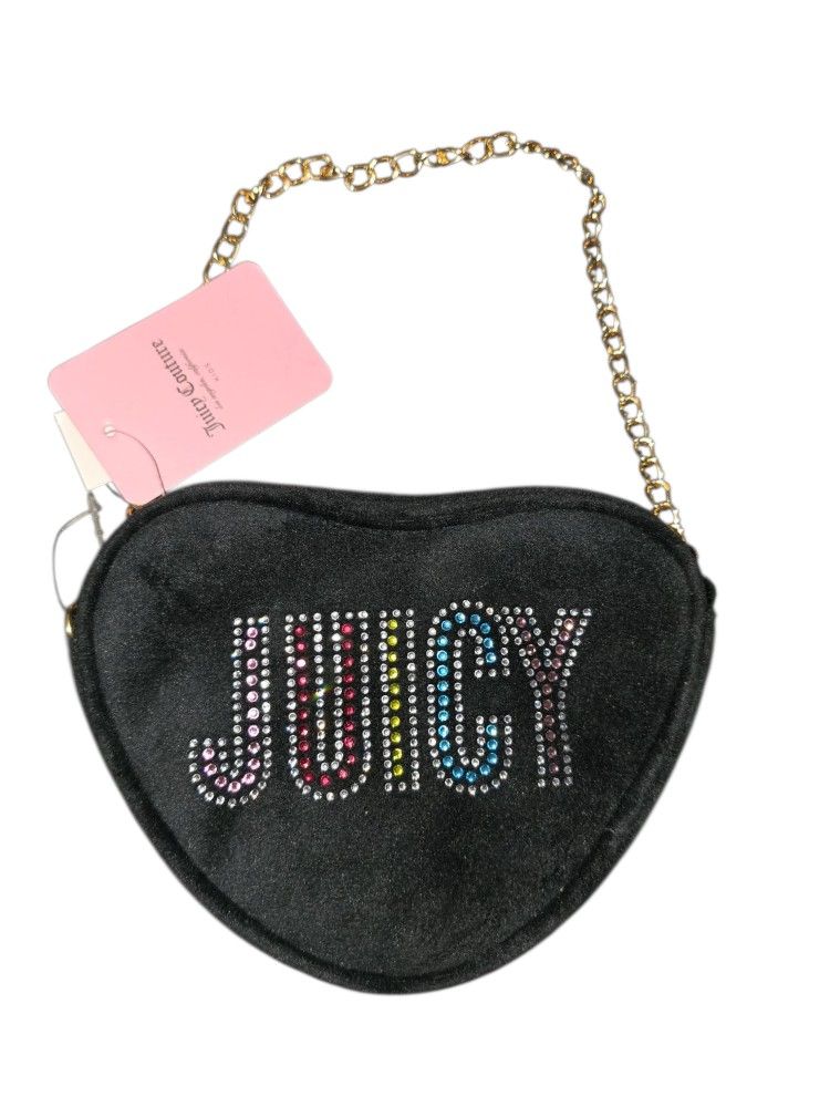 Juicy Couture Black Heart-Shaped Bag