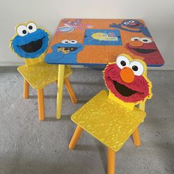 Sesame Street Toddler Table & Chairs Set