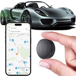GPS Tracker for Vehicles - GPS Tracking Device No Subscription - Real-Time Tracking, Global Coverage, Portable Magnetic GPS Tracking Device for Cars, 