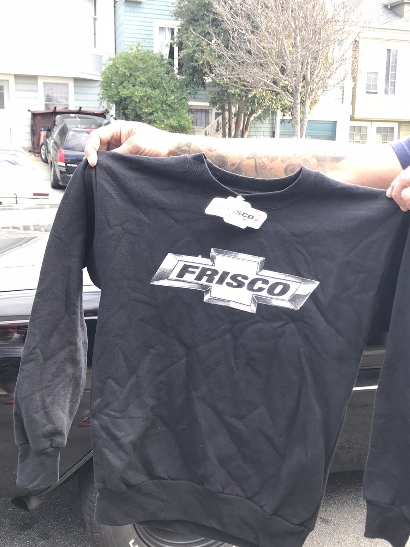 Frisco Chevy sweaters.. kids L,S,M $30 brand new with Chevy sticker
