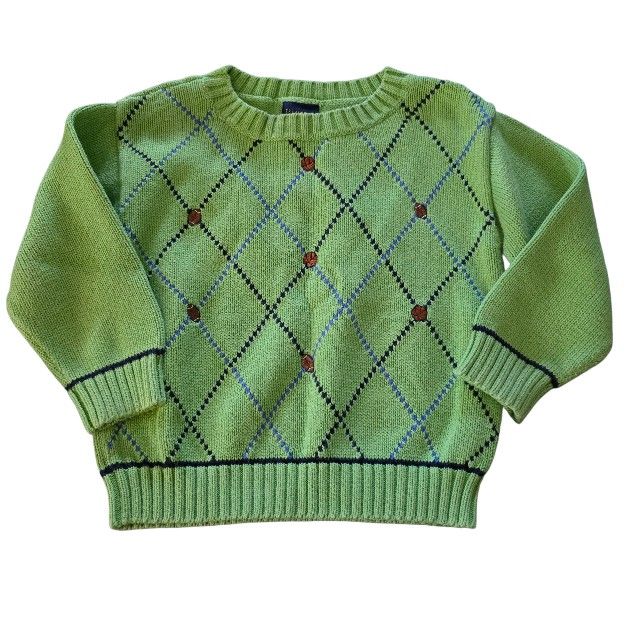 T.F. Lawrence Sports Sweater Boy's Size 4 Green