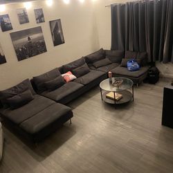 Dark Gray IKEA Sectional Sofa