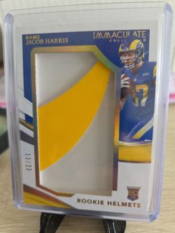 Rams Jacob  Harris  Rookie  helmet  Card