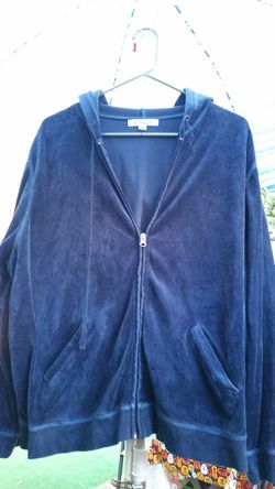 Blue velour jacket