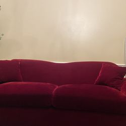 Candy Apple Red Sofa & Love Seat 