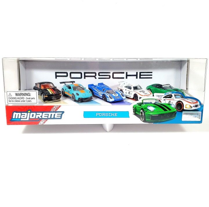 NEW 2025 Majorette Porsche Edition 5-Pack 1:64 Scale Diecast Model Cars
