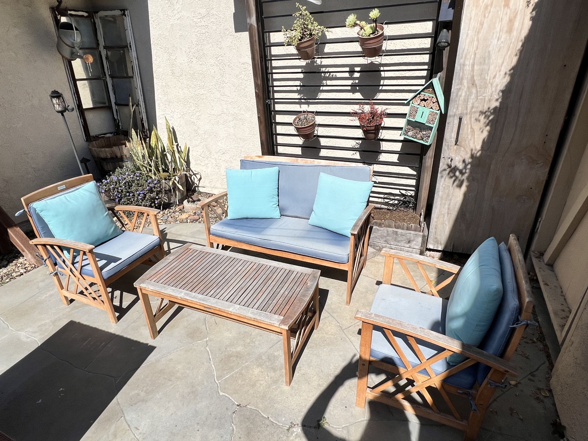 Blue Patio Furniture Set for Sale in Laguna Hills, CA OfferUp