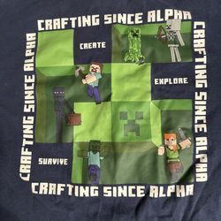 Uniqlo Minecraft shirt boys 7-8