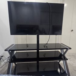 Whalen Xavier 3-in-1 Television Stand for TVs up to 70" Silver 