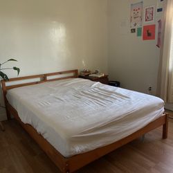 Queen Frame And Mattress