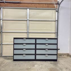 Ikea Black Mirrored 8 Drawer Dresser Tv Stand Clothing Organizer
