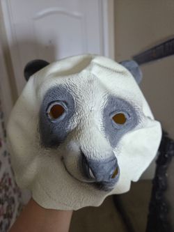 Panda Full Head Latex Costume Mask