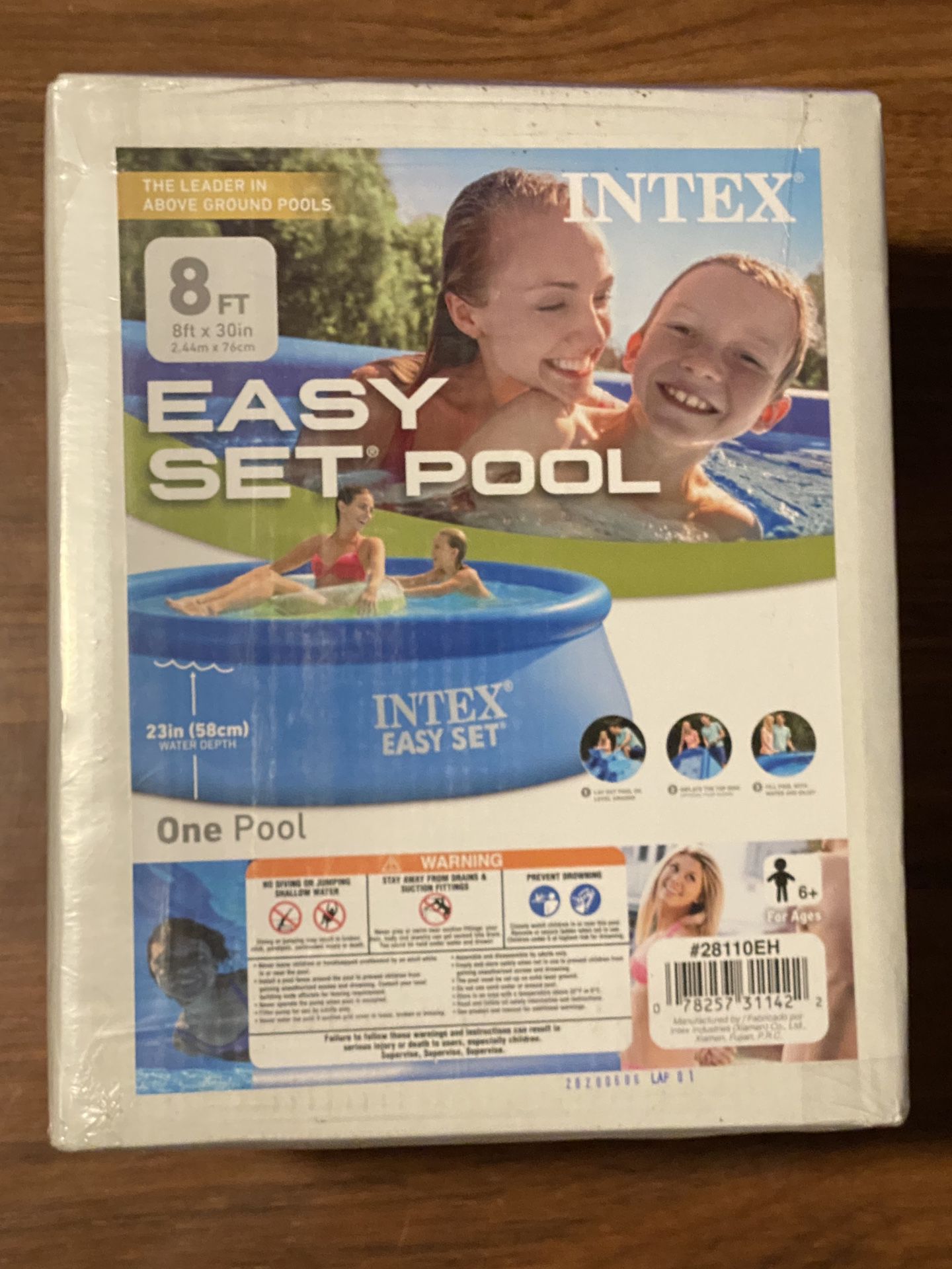 NEW Intex 8’x30” Inflatable Pool