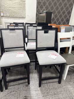6 blk Brookline chairs