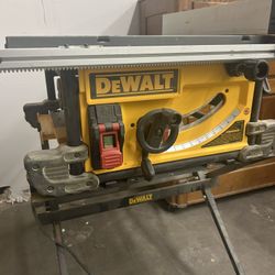 Dewalt Portable 10” Table Saw with Stand 