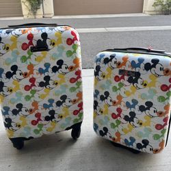 American Tourister 2 Piece Mickey Mouse Disney Set Travel Suitcase  Luggage