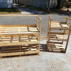 Everything Pallets , Shelving Desk,love Seat,and More.... Tell Me What You Want And I'll Make It Happen!!