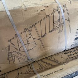 Metal Swing Set For 7 Kids