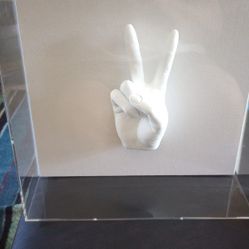 Shadowbox Peace Sign Art 