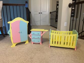 3-Piece Girly Doll Furniture