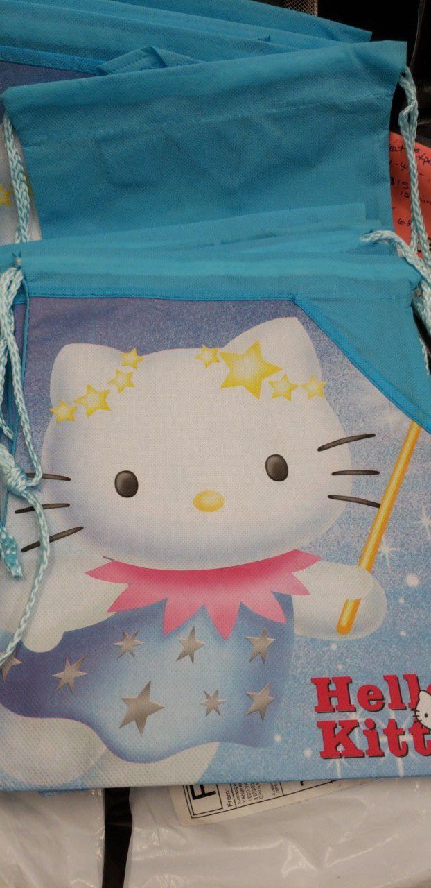 Hello Kitty Drawstring backpacks favors (10 mini backpacks) or $5 each