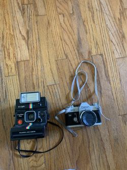 Canon FTb-QL Camera, And Polaroid Untested, For Parts Or Repair