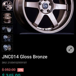 19 inch jnc rims with tires