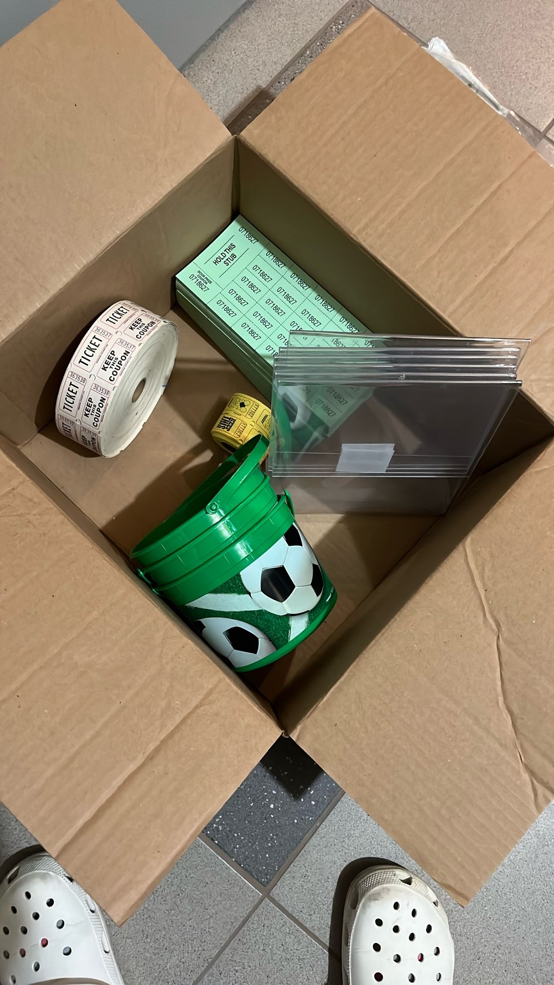 Fundraiser Raffle supplies