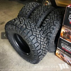 4 Goodyear wrangler duratrac AT Tires