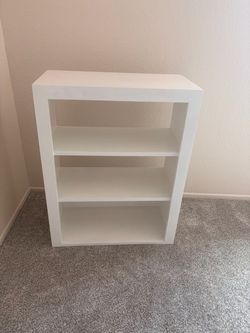 White 3-Shelf Bookcase / Storage Shelf