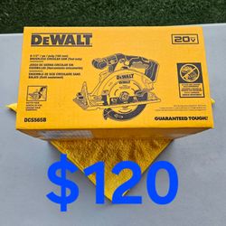 $120 New Dewalt 6-1/2" Circular Saw (Tool-Only) 20-Volt