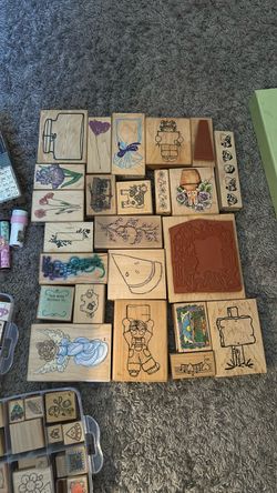 LOT of stamps and ink pads