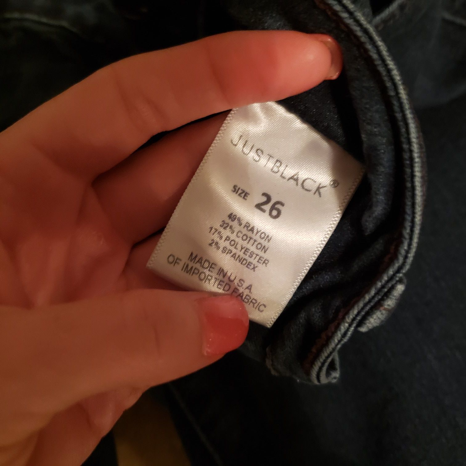 Size 26 (2) Just Black jeans