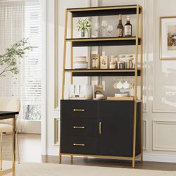 Office Bookshelf, 69" Tall Bookshelf, Modern Storage Cabinet  X-4