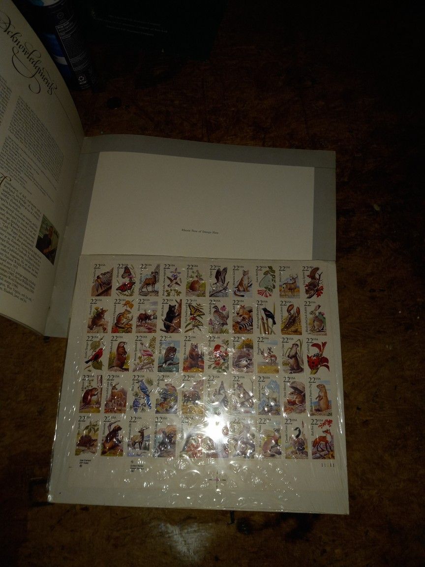 *NEW* 1987 Wildlife America US Commemorative Book & Stamps #827 vintage 22c pag