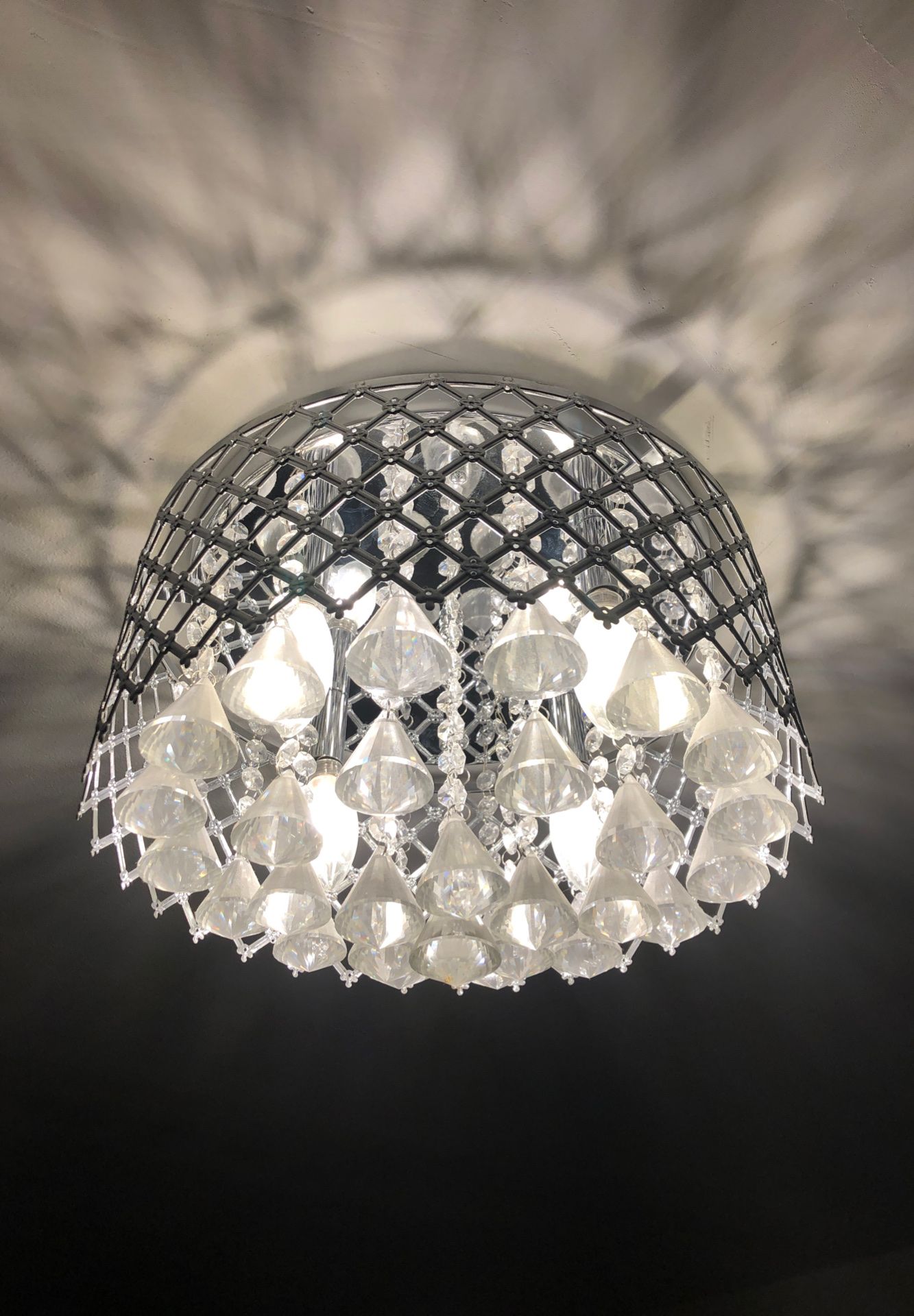 Modern Mirror back chandelier