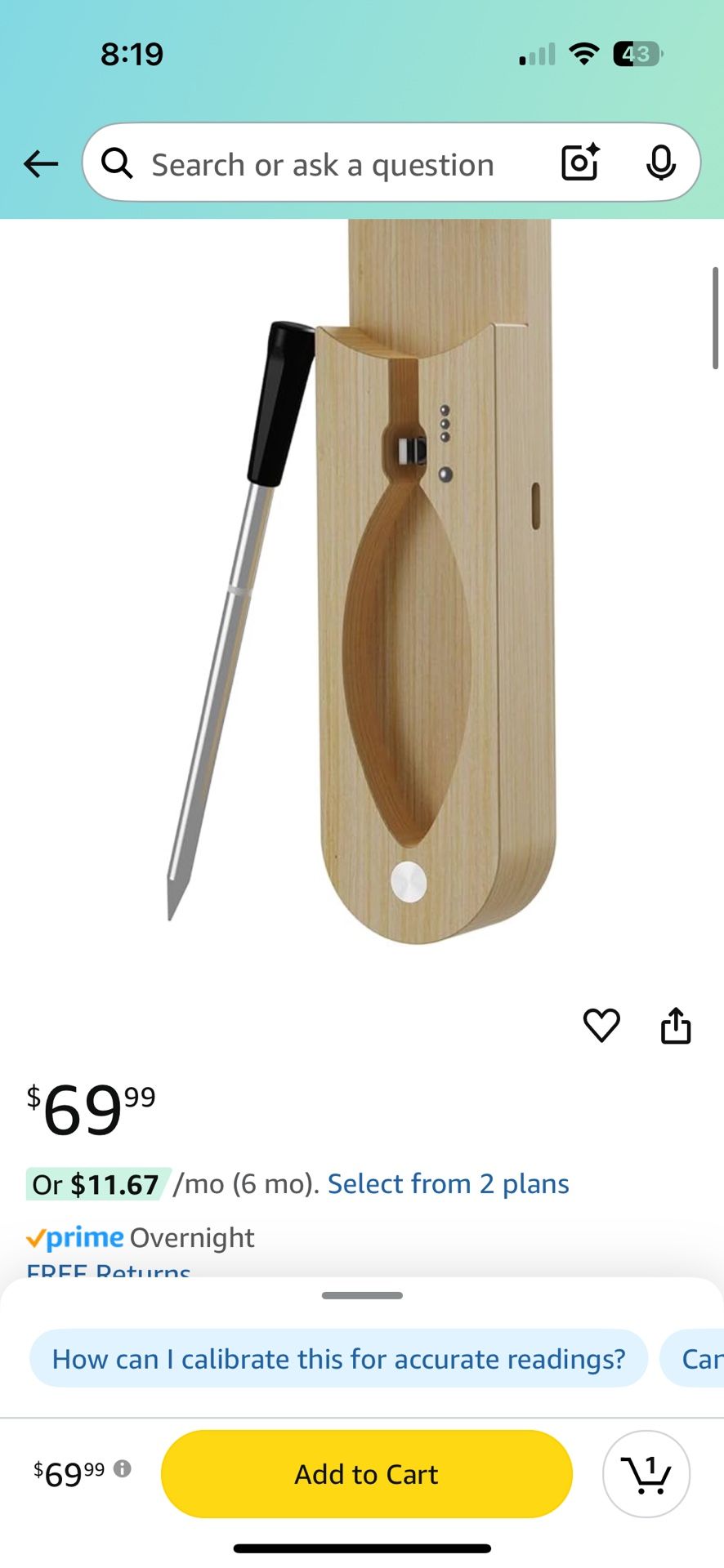 Bluetooth Digital Food Thermometer