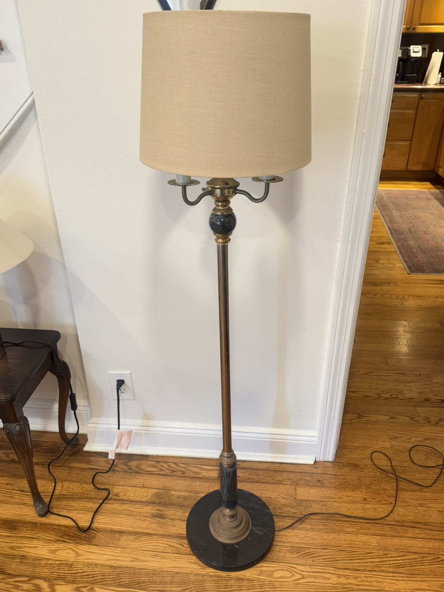 Vintage Marble Floor Lamp