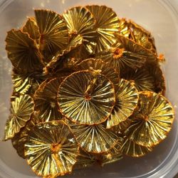 Gota Flowers In Gold Color