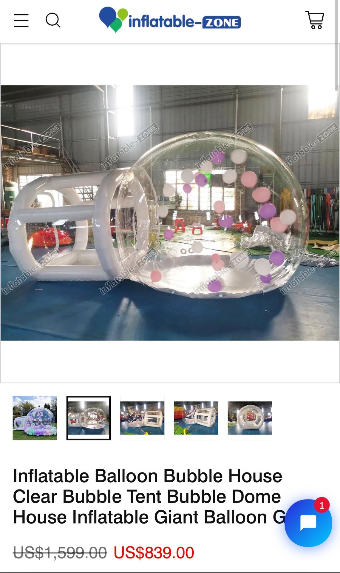 Inflatable Bubble House