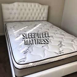 New Queen Bed Frame With Mattress
