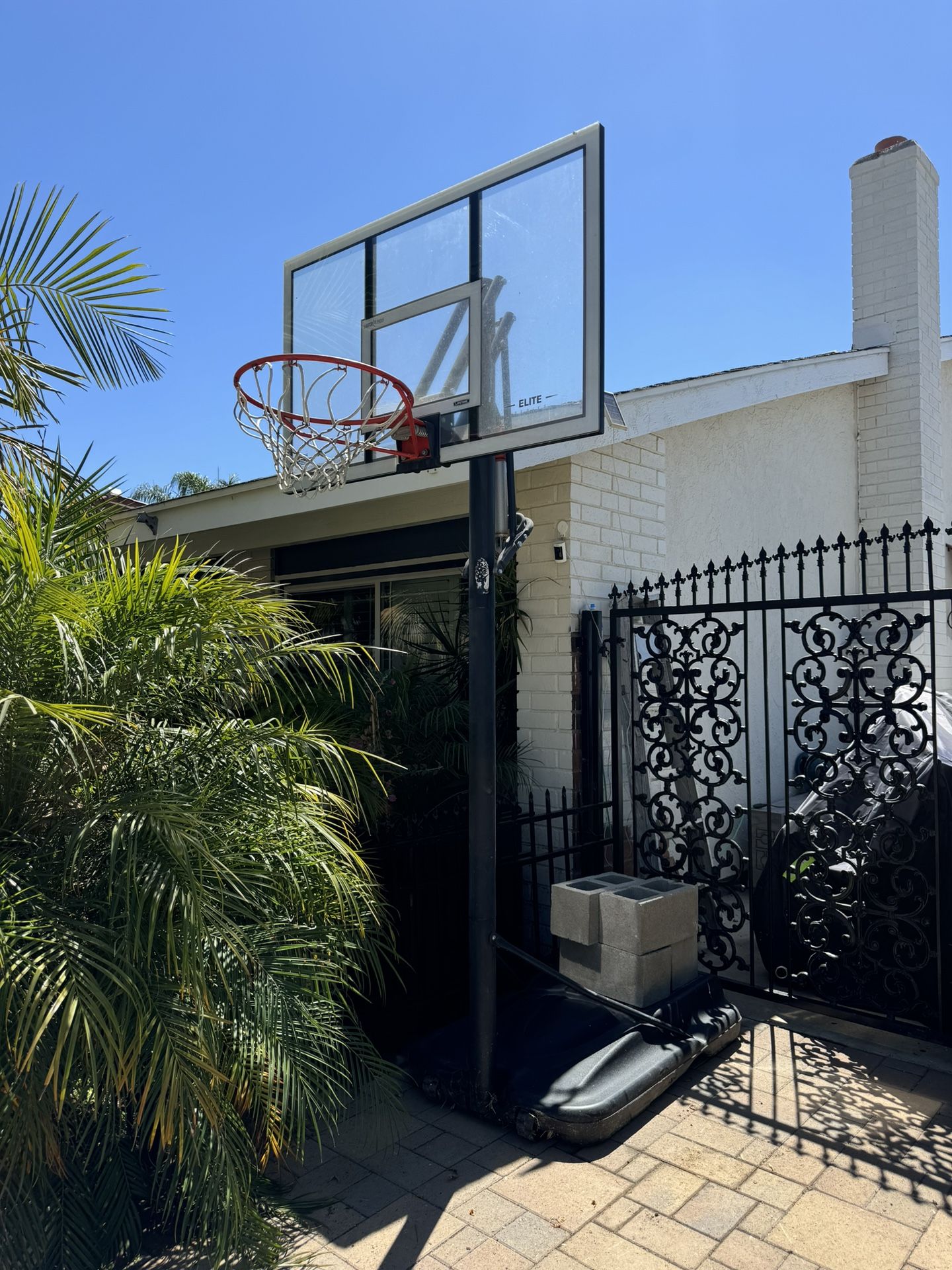 basketball hoop 10ft elite plexiglass
