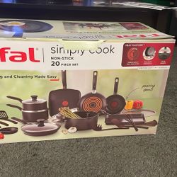 T-Fal Simply Cook Nonstick 20 Piece Set