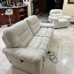Loveseat and 2 Sofa Recliners