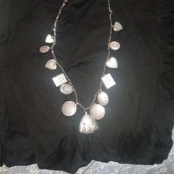 Silver Opening Locket Antique Necklace