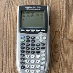 TI-84 Calculator Silver Edition, Batteries Included!
