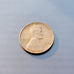 1940 Lincoln Wheat Penny No Mint Mark Good Condition