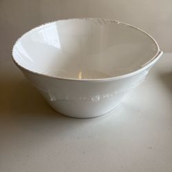 Large white serving bowl