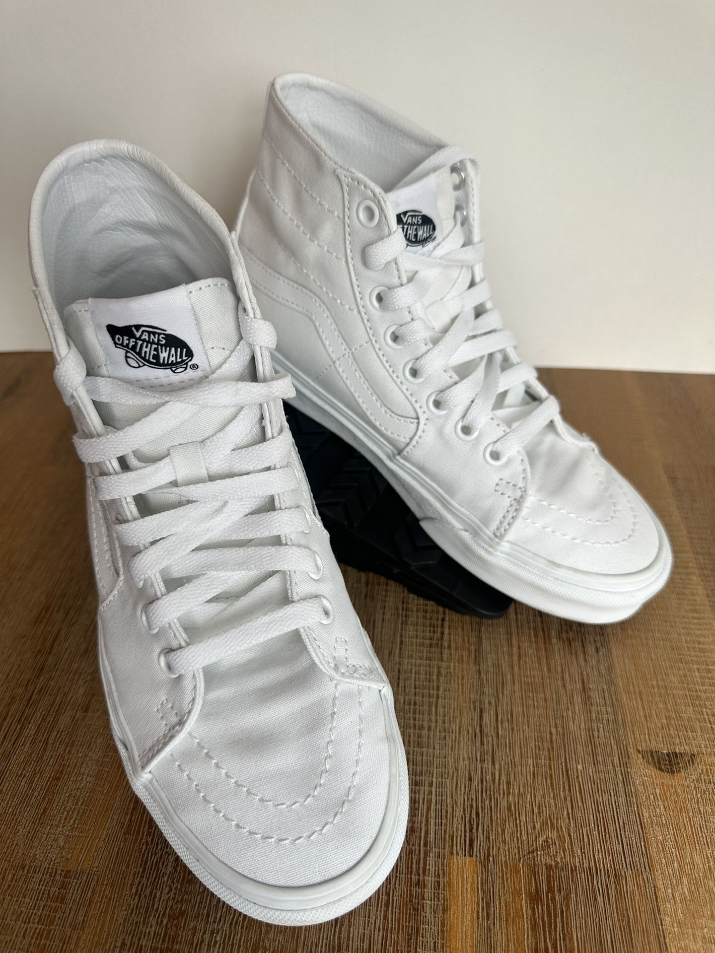 Vans Classic White Canvas High Tops